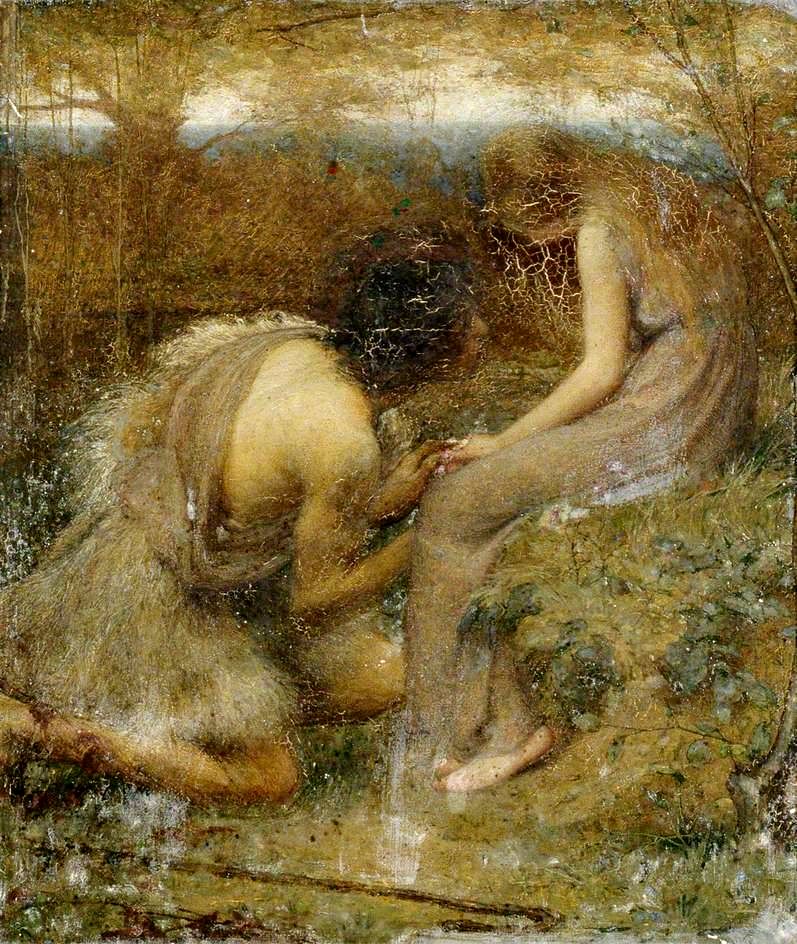 Pastoral Lovers (Daphnis And Chloe) by C. H. Ashton, 1896